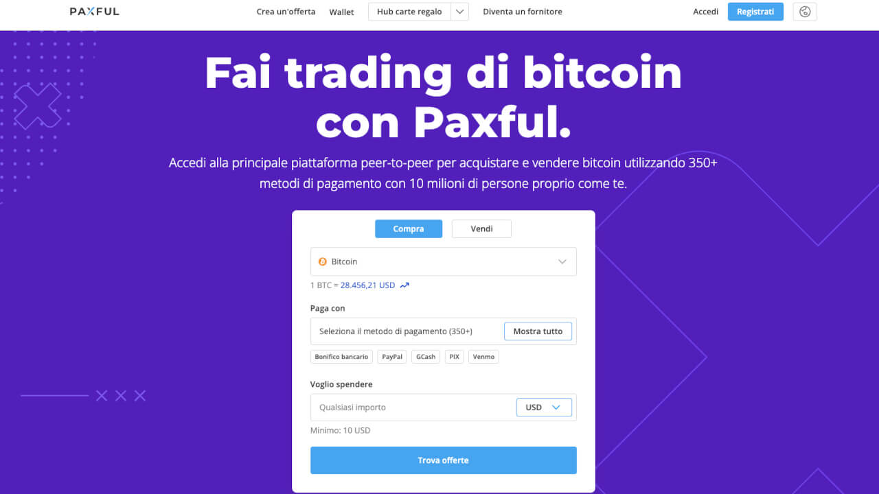 Comprare Bitcoin con Paxful